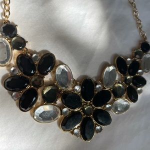 Kate Spade black/crystal statement necklace